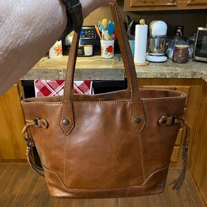 Frye Brown Leather Tote Bag
